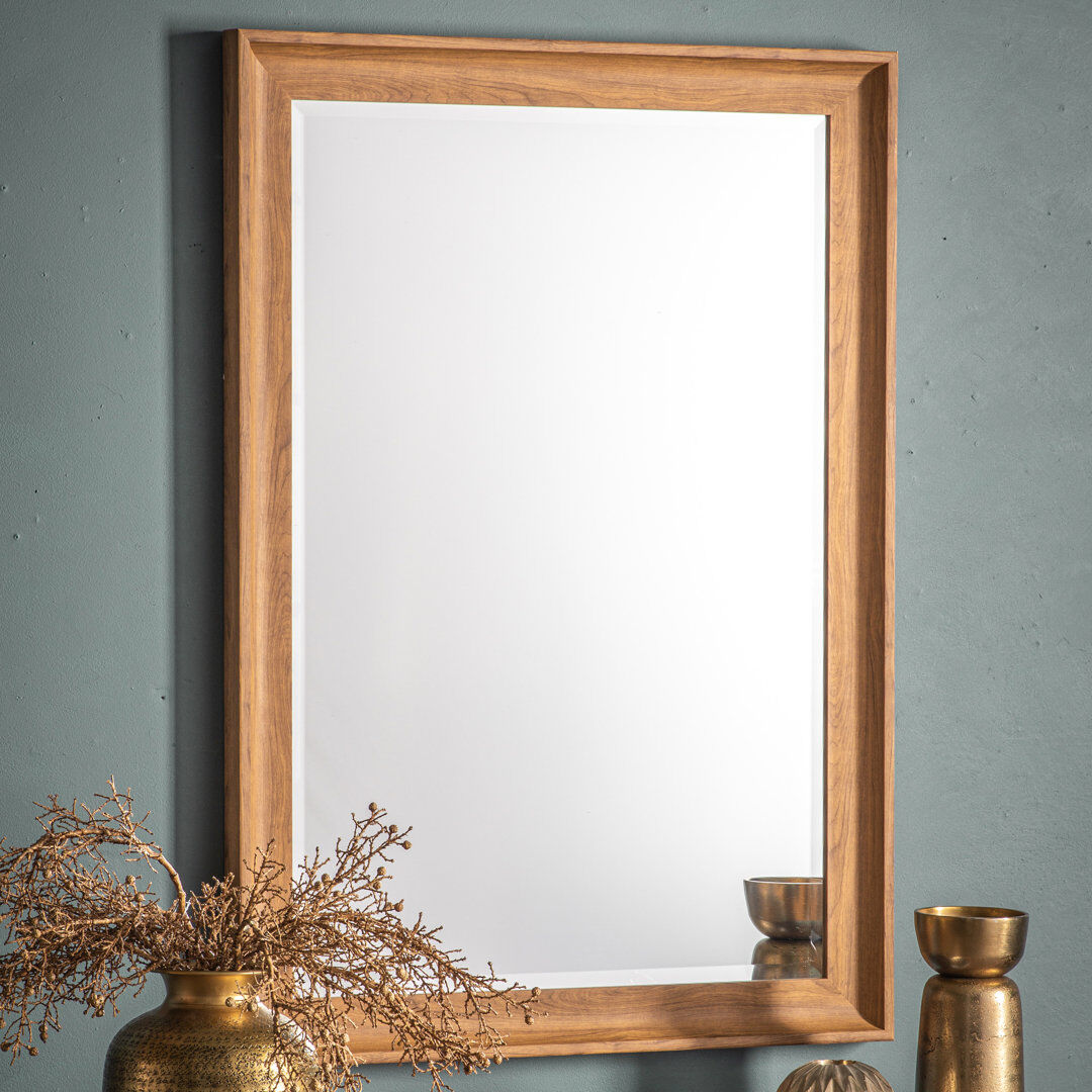Fernleaf Maldon Solid Wood Rectangle Mirror 74 cm H x 104 cm W