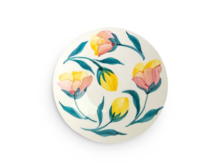Mateus Assiette Flowers tulips Ø20 cm Blanc