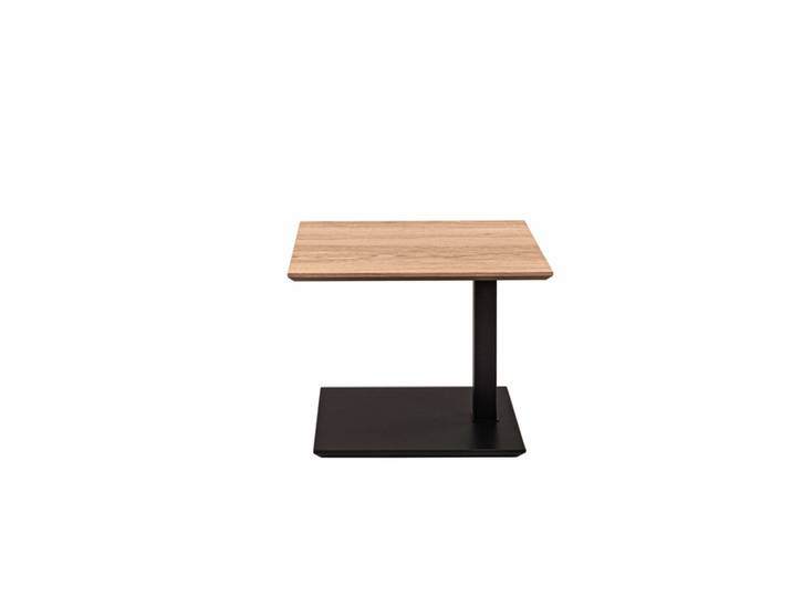 Beistelltisch Eiche 55 x 47 x 47 cm Wildeiche furniert /...