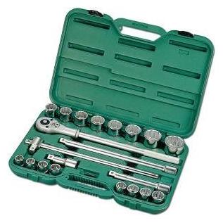 Honiton Schlüssel Set von 21 Elementen 3/4 & quot 12-Takt-Kappen 6221 (3/4") (H6221)