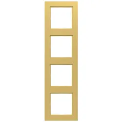 Hager WAD6400C08 Rahmen 4fach, A.1, gold, metallisch
