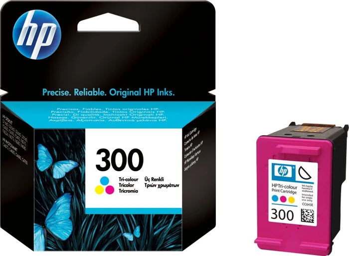 HP 300 TRI-COLOR ORIGINAL INK EN/PL/HU/CZ/SL CARTRIDGE