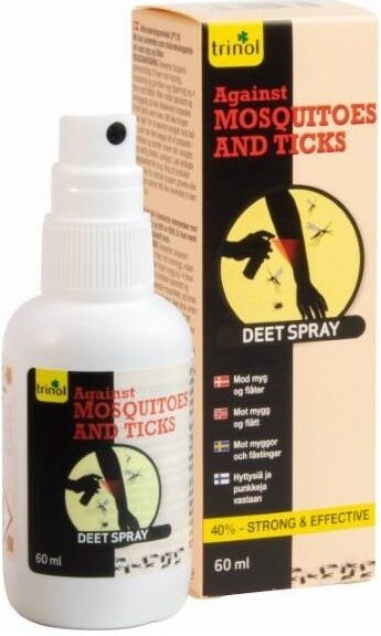 Trinol Deet Spray (40%) Mod Myg, 60 Ml