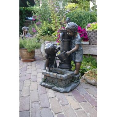 OUTSIDELIVI Wasserspiel Atlanta, Polyresin 350l/h - H69,5 x 44 x 39,5 cm 08430956