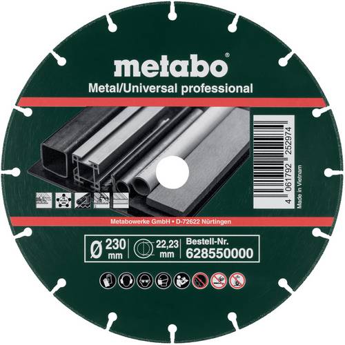 Metabo 628550000 Diamanttrennscheibe 230mm 1 St. Metall (verzinkt)