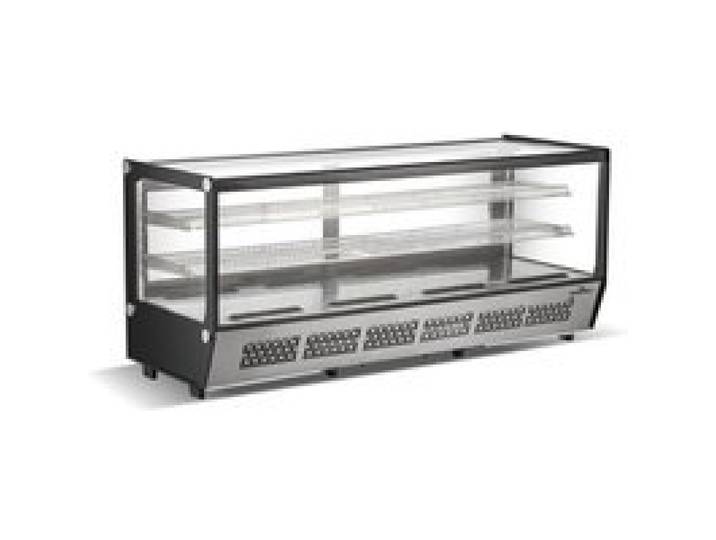Vitrine réfrigérée positive de comptoir noire 268 Litres PREMIUM - GOLDINOX