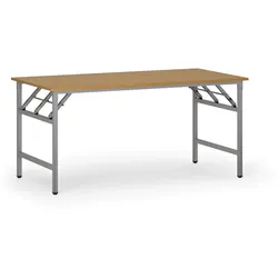 Klapptisch FAST READY, 160x80 cm, graues Gestell, Buche