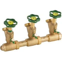 Kompaktverteiler Sanitär 1'' DVGW-geprüft 2-fach DN 25 1x1 1/2''