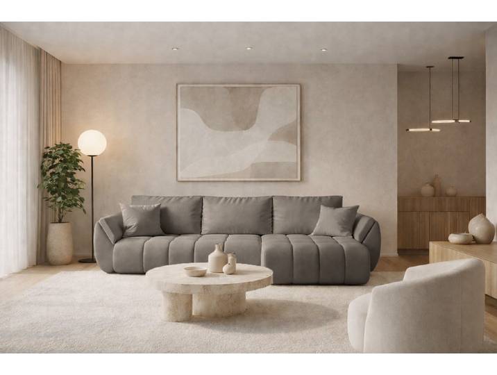 Kaiser Möbel Ecksofa TOKYO PREMIUM im Stoff WIND modernes, Schlaffunktion und Bettkasten, Ecksofa, L-Form,Strapazierfähiger Webstoff WIND,Easy-Clean-Technologie