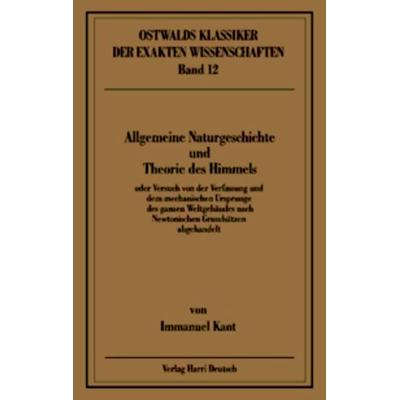 Allgemeine Naturgeschichte und Theorie des Himmels (Kant), Taschenbuch von Immanuel Kant, Europa-Lehrmittel, 978-3-8085-5420-3