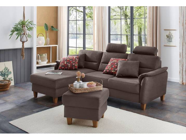 Home affaire Ecksofa Palmera L-Form, B: 244 cm - OTTO. Verlässliche Qualität., optional Schlaffunktion & Bettkasten, Federkern
