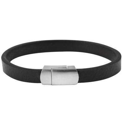 Armband ADELIA´S "Armband aus Leder 20,5 cm", schwarz, Armbänder, Damen, 20cm, Leder, Armband, Perfekt zum Verschenken an besondere Menschen