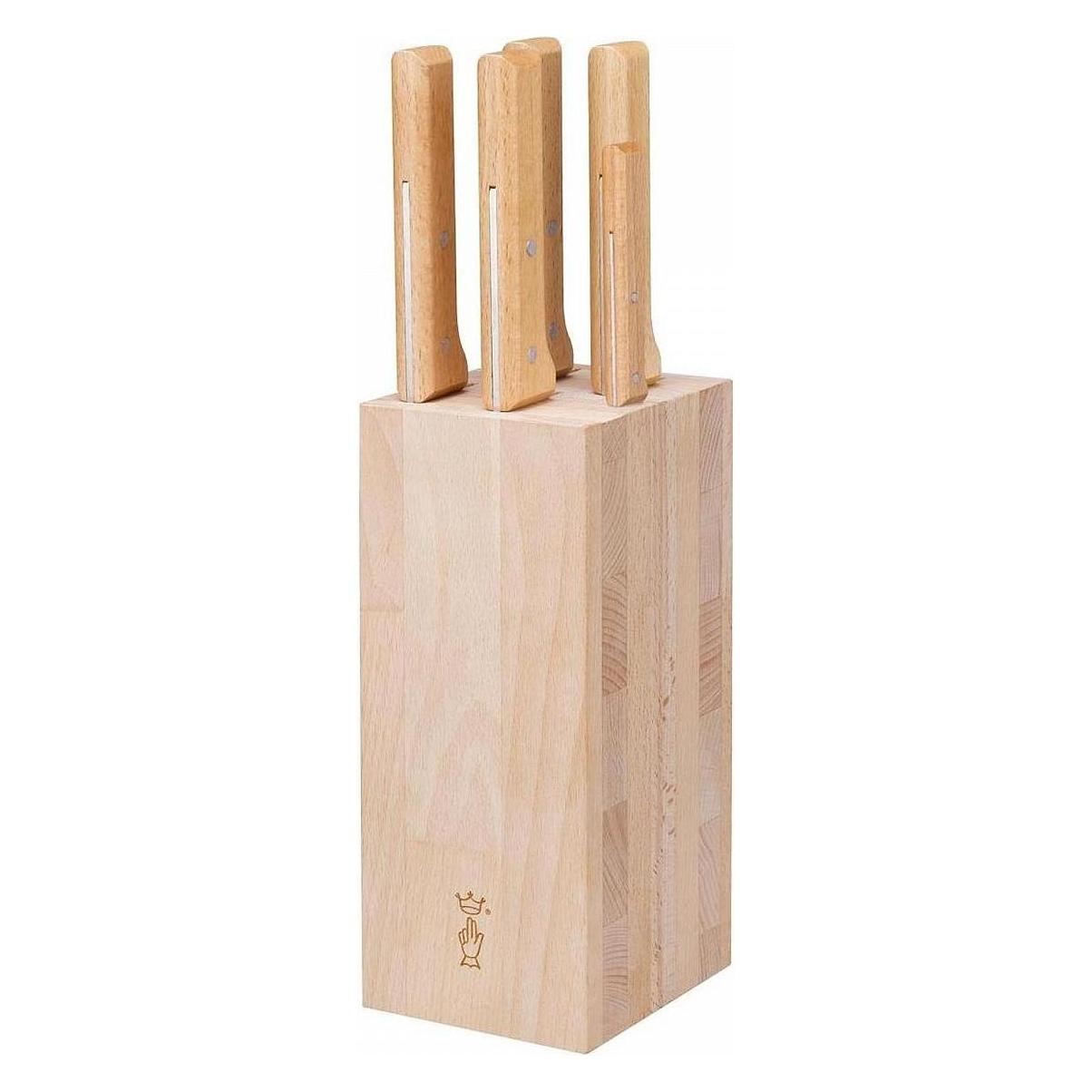 Opinel PARALLELE Fleisch Messerblock mit 5 Messern (2403)