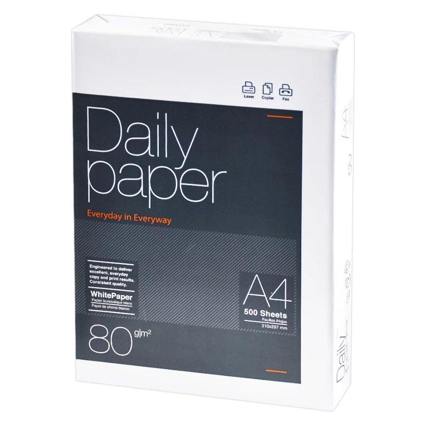 Daily Paper A4 -Fotokopiepapier 80G (A4, 500 Blätter, 80 g/m²) (DAI-PAP-A4)