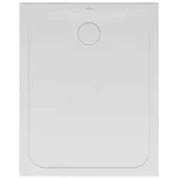 Villeroy & Boch Lifetime Plus Duschwanne, rechteckig, Keramik, Anti- slip, 1000x800x35mm, Weiß Alpin, 6223J301