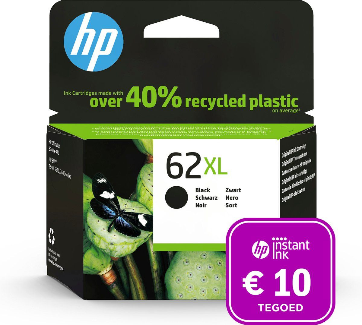 HP 62XL Originele Inktcartridge Zwart