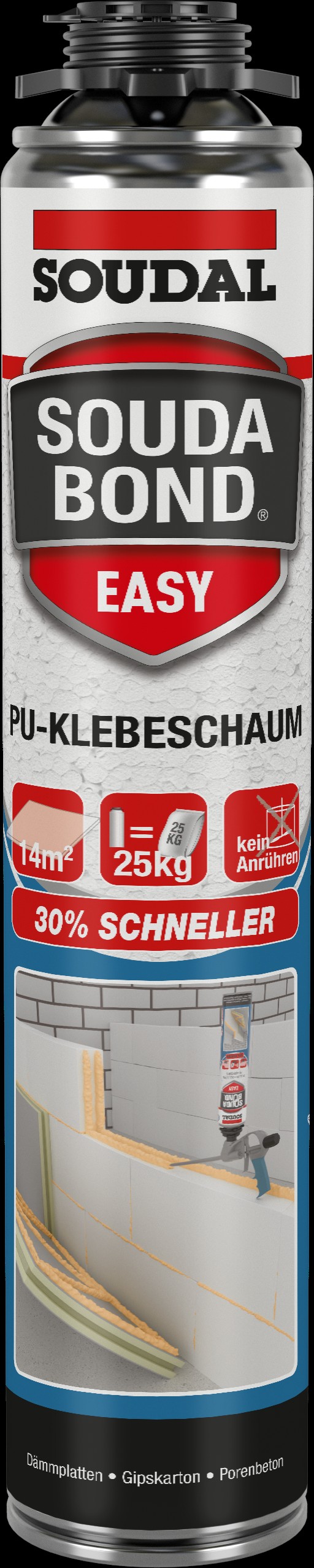 SOUDAL Polyurethan Klebeschaum Soudabond EASY orange, 800 ml 118045