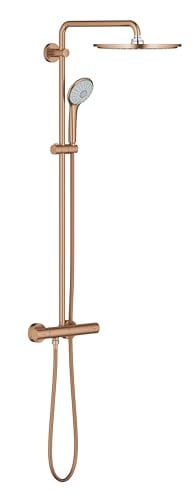 GROHE Euphoria XXL opbouwdouche met thermostaat en Aquadimmer-functie, geborsteld roségoud, 26075DL0