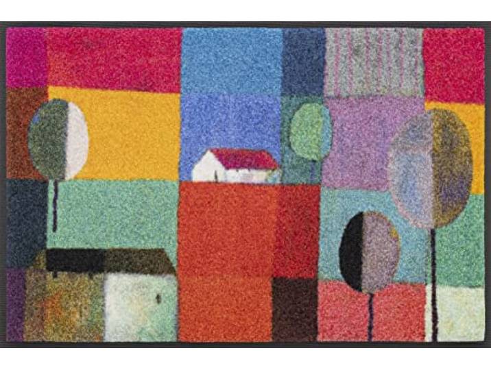 Wash+Dry Tapis de Sol\, Bel Villaggio 50x75cm\, intérieur et extérieur\, Lavable