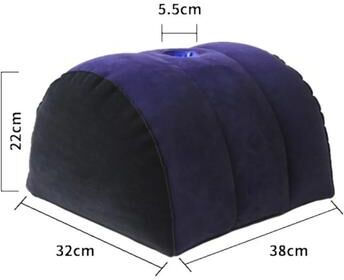Inspire Select Inflatable PVC Flocking Wedge Pillow Soft Triangle & Cylinder Support Cushion wedge