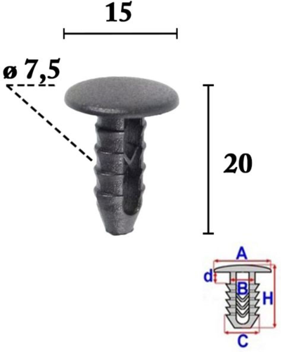 Romix Clip ROM 10000, 25 pezzo