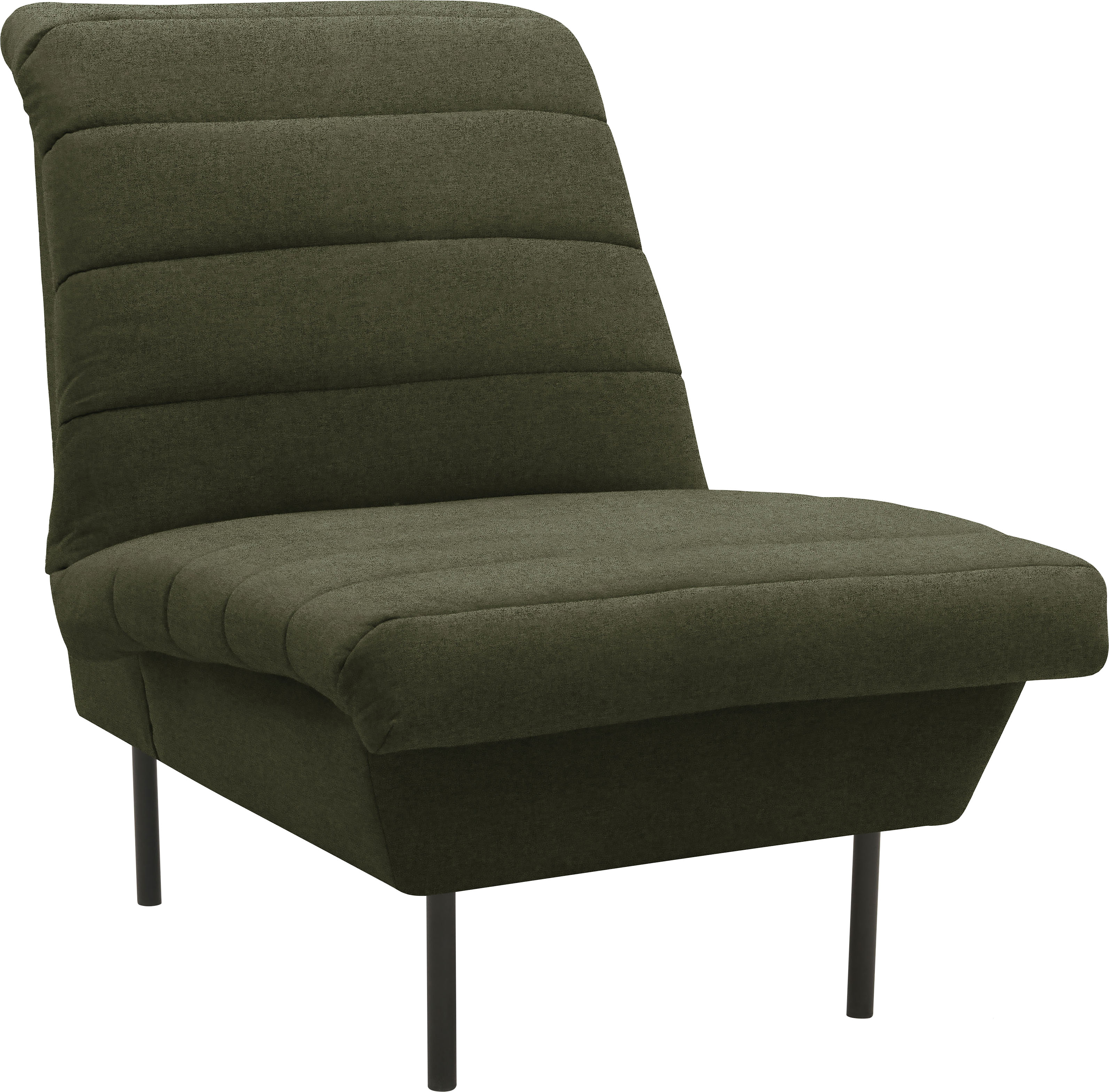 Sessel "LOOKS IX", grün, B:72cm H:92cm T:103cm, 100% Polyester, LOOKS BY WOLFGANG JOOP, Sessel, Sessel, Quersteppung, ohne Armlehnen