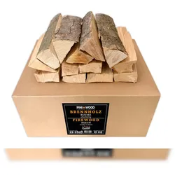 PINI Brennholz ofenfertig Buche 10 Kg ca. 25 cm für Kamin Grill Feuerschale Pizzaofen Smoker