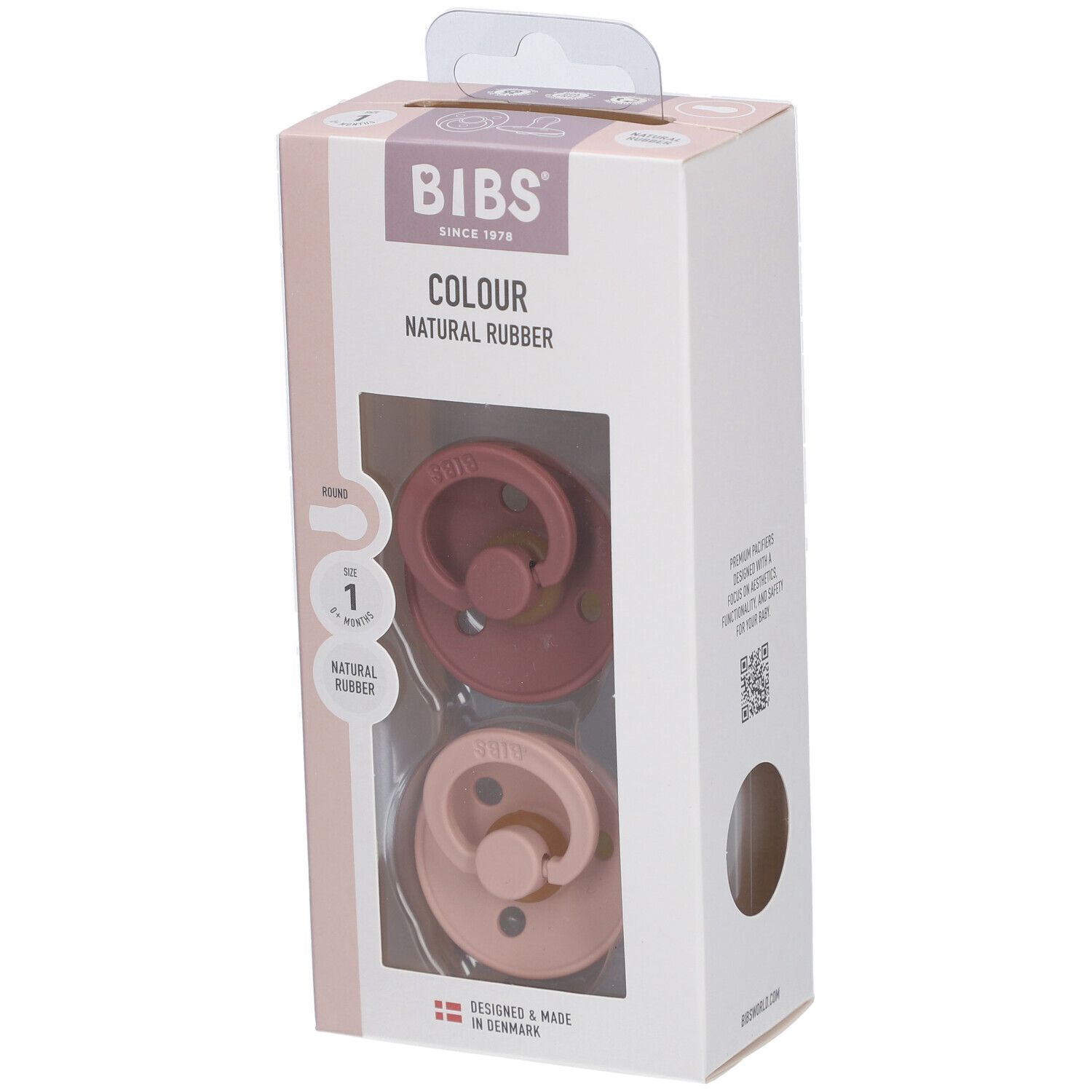 Bibs Fopspeen Woodchuck - Blush 0-6 Maanden 2 St Schnuller