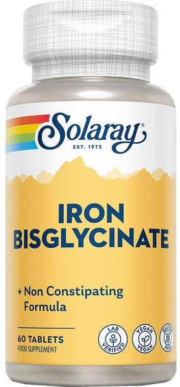 SOLARAY Iron Bisglycinate 60 caps