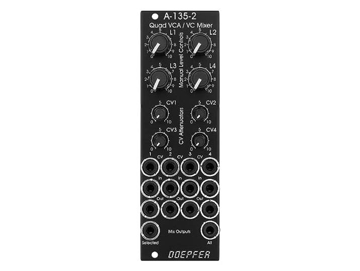 Doepfer A-135-2v Mini Quad VCA/VC Mixer Vintage Edt. - Mixer modular synthesizer