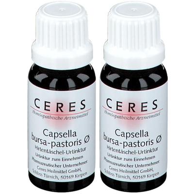 Ceres Capsella bursa-pastoris Urtinktur 2x 2x20 ml Tropfen zum Einnehmen