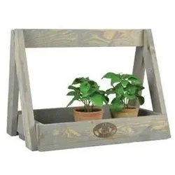 Esschert Design, Pflanzenständer + Blumentreppe, Pflanzenständer 39 cm Grau