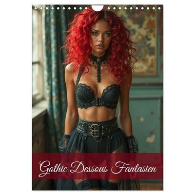 Gothic Dessous Fantasien (Wandkalender 2027 DIN A4 hoch), CALVENDO Monatskalender