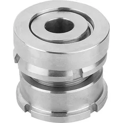 Höhenverstell-Element mit Kugel-Ausgleichsscheibe, D=22 Edelstahl, D2=70