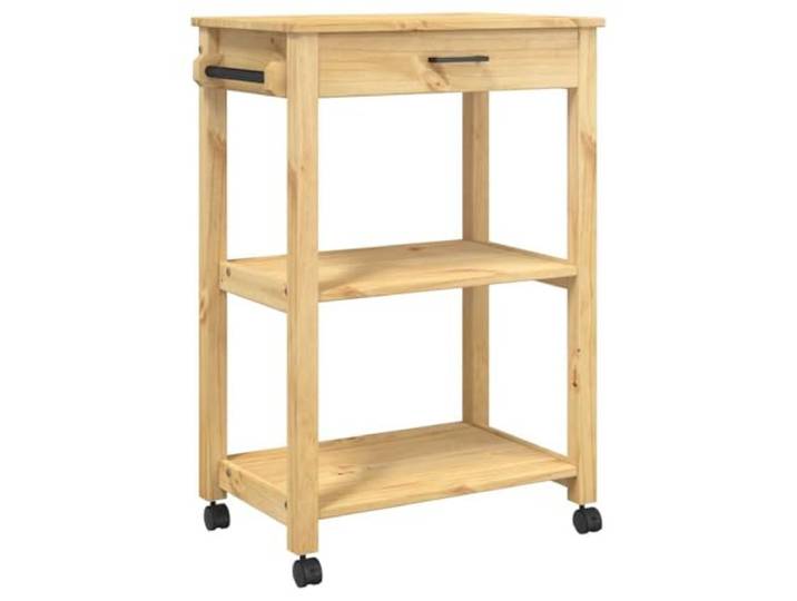 vidaXL Küchenwagen Monza 60x40x88,5 cm Massivholz Kiefer