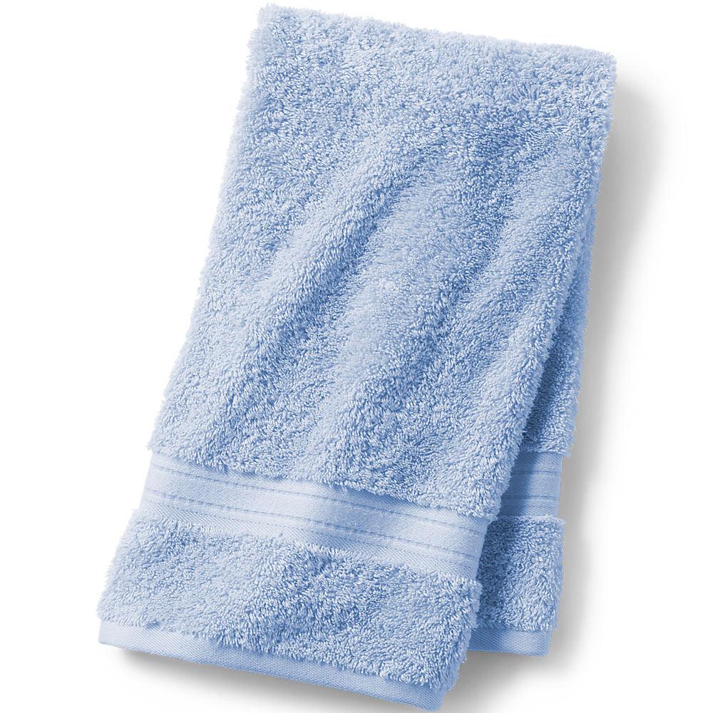 Supima Handtuch, Herren, size: regular, Blau, Baumwolle, by Lands' End