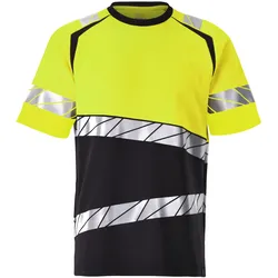 Warnschutz T-Shirt "Accelerate Safe" - 5XL - schwarz/leuchtgelb