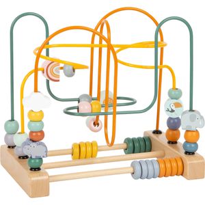 small-foot Motorikspielzeug 11956, Safari, Motorikschleife aus Holz, ab 1 Jahr