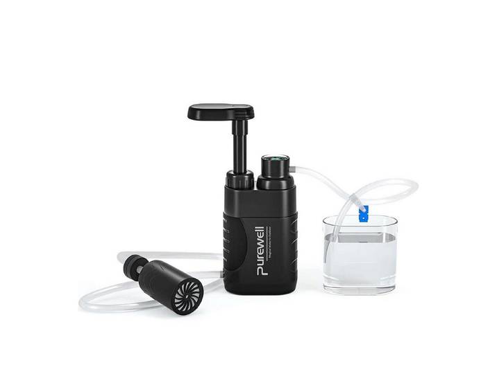 LuxusKollektion Wasserfilter Wasserfilter Outdoor Survival Pumpe 0.01 Mikron Schwarz