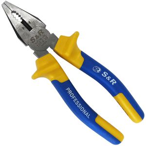 S&R Kombizange 161.004.180, 180 mm, phosphatiert, Mehrkomponentengriff