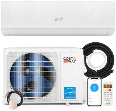 Costway SEERXtreme Series ENERGY STAR Certified 18000 BTU 25 SEER2 208-230V Mini Split Heat Pump Heating at -13°F