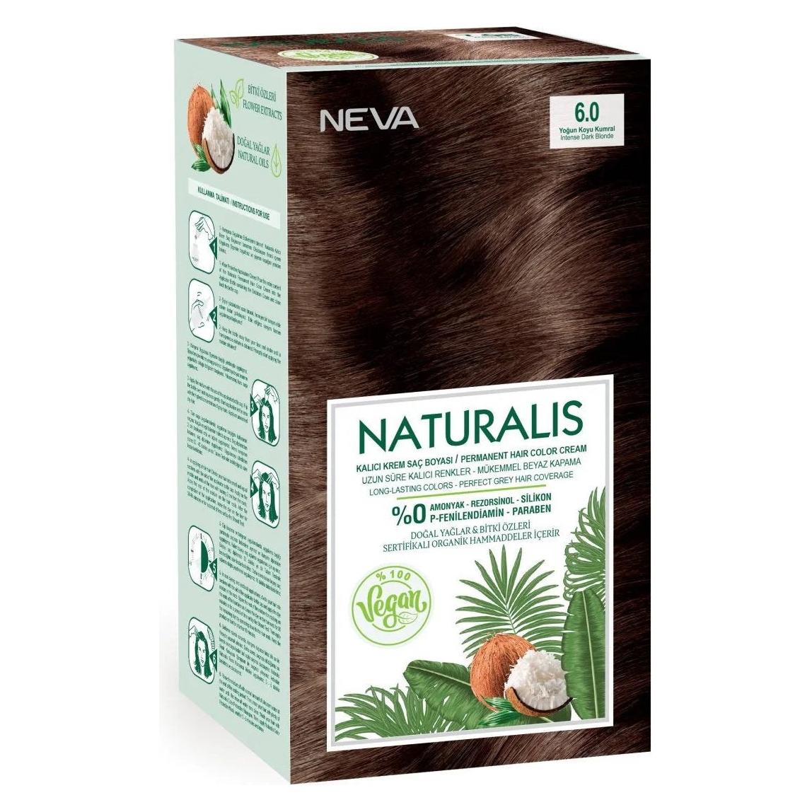 Naturalis Neva, Permanente Haarfarbe, 6.0 Intensives Dunkelblond, 150 ml (Intensives Dunkelblond) (76571763)