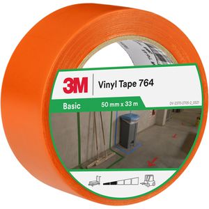 3M Warnband 764i Markierungsband, selbstklebend, orange, 50mm x 33m
