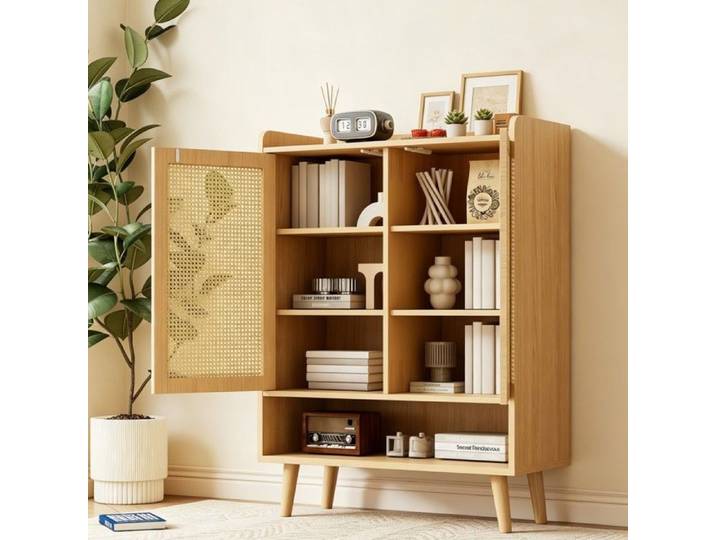 Meuble Chaussure Entrée Armoire à Chaussures Rangement avec Étagères 80x35x105cm