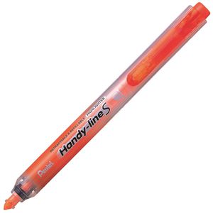Pentel Textmarker Handy-Line S, Strichbreite 0,8 - 3,8 mm, Druckmechanik, orange