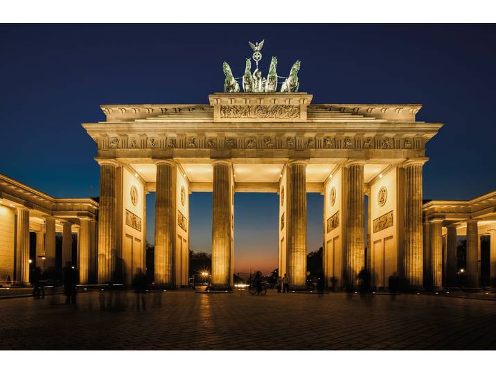 Fototapete PAPERMOON Brandenburg Gate , bunt, B:5m L:2,8m, Vlies, Tapeten, Fototapete