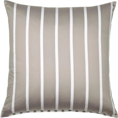 Kissenbezug JANINE "modernclassic 39028-28", braun (vulkan), B:80cm L:80cm, Mako-Satin, Obermaterial: 100% Baumwolle, Kissenbezüge, Kissenbezug, mit Reißverschluss
