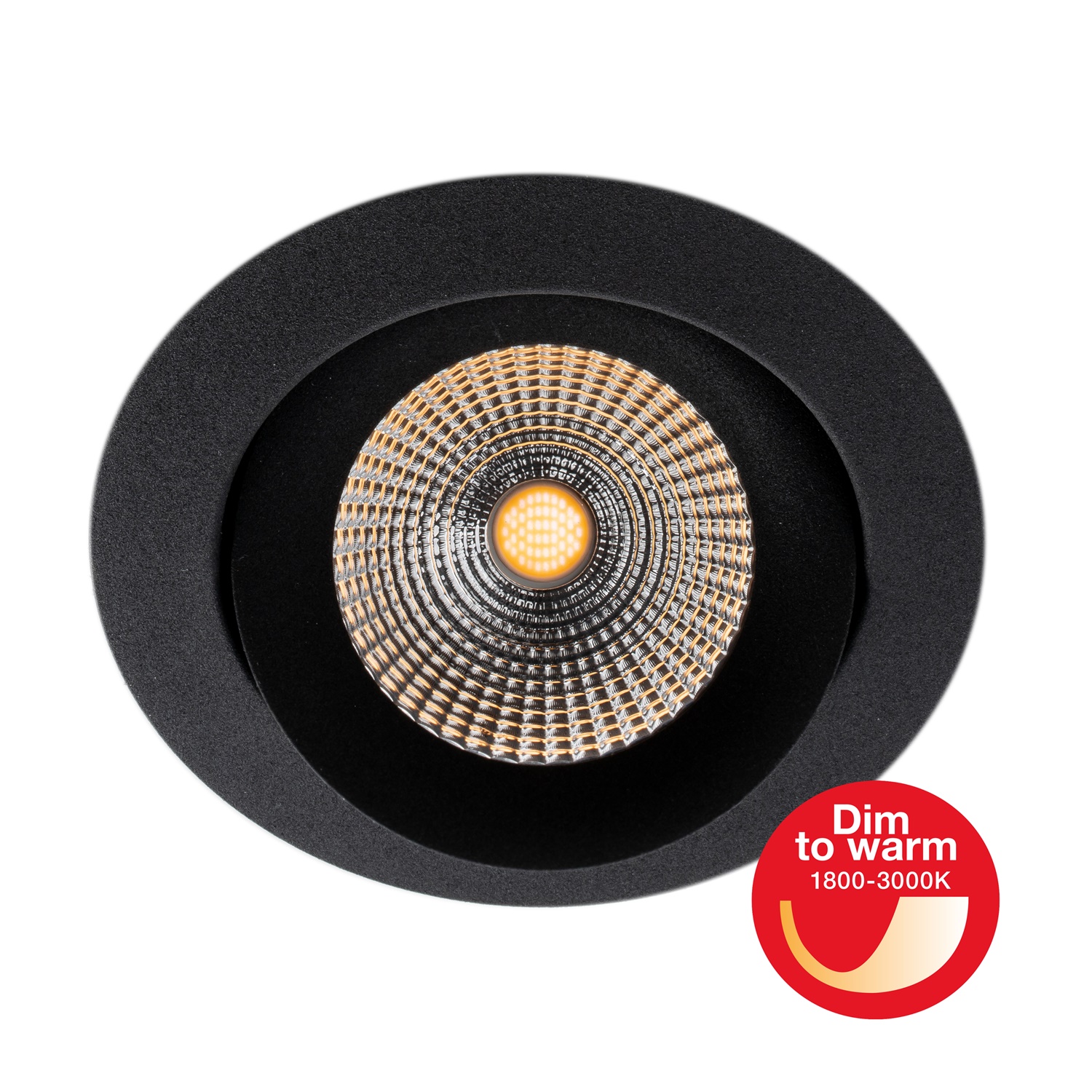 SLC LED-Einbaustrahler ONE 360° schwarz (mit Dim-To-Warm) DALI SLC1142D 7070938070027