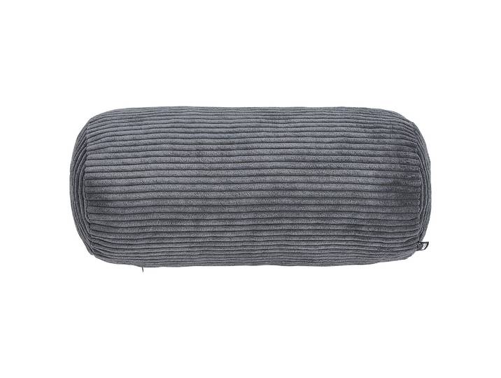 Traversin Zoom Gris/Anthracite 22 x 22 x 50cm Velours côtelé
