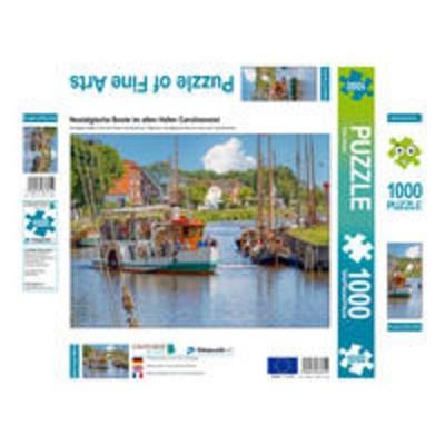 CALVENDO Puzzle Nostalgische Boote im alten Hafen Carolinensiel 1000 Teile Lege-Größe 640 x 480 cm Foto-Puzzle Bild von Peter Roder
